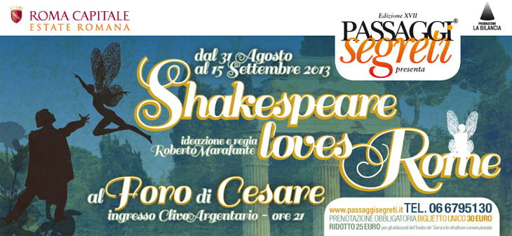 Passaggi Segreti - Shakespeare - Foro di Cesare